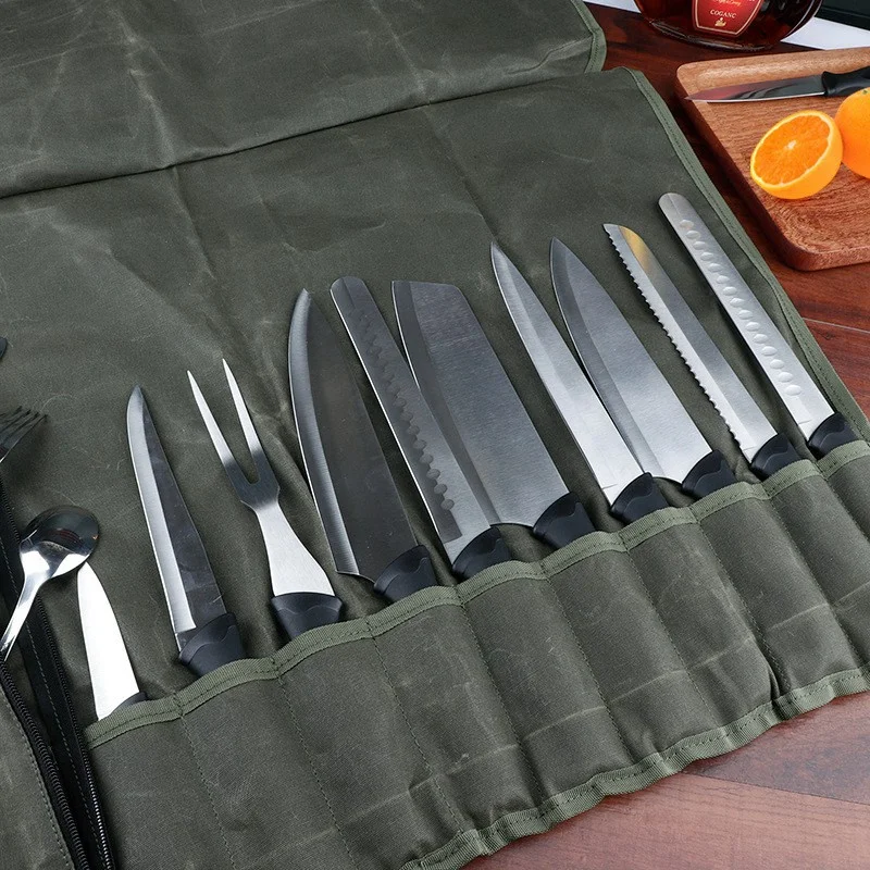 Roll чанта готвач нож чанта кухненски чанти за съхранение преносим нож притежателя многофункционален нож носене чанта готвач инструмент организатор . ' - ' . 5