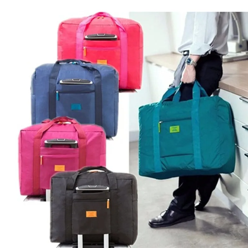Пътни чанти Дамски складови чанти Нови найлонови сгъваеми преносими чанти Водоустойчиви чанти за съхранение на багаж Tote Organizer For Clothing . ' - ' . 0
