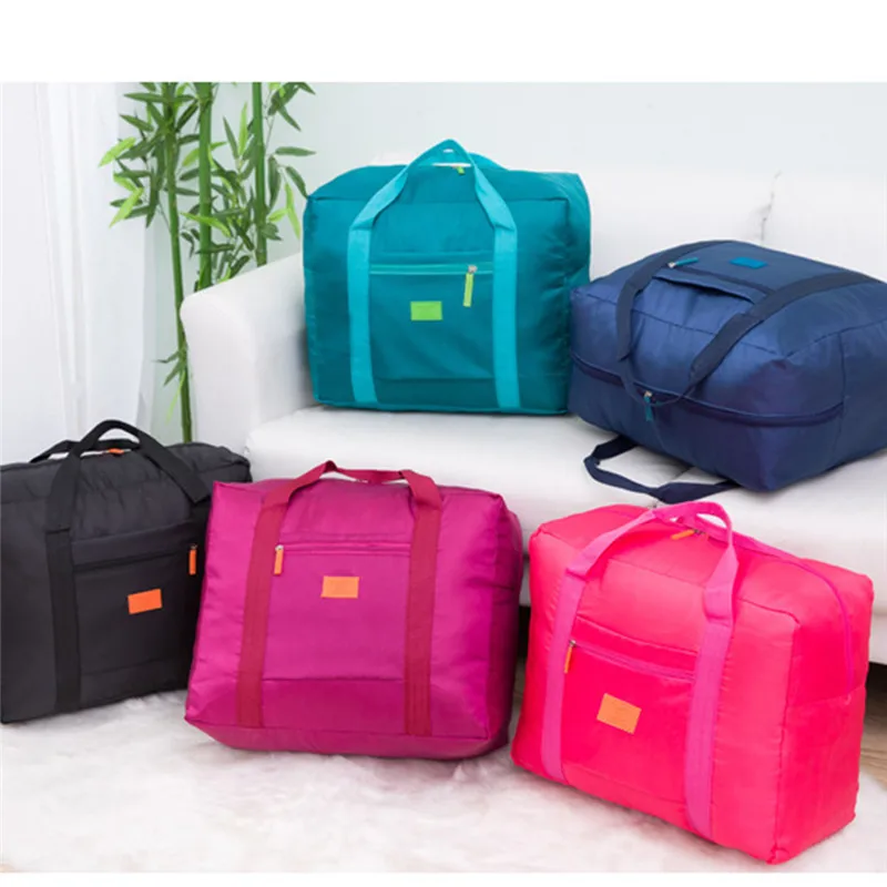 Пътни чанти Дамски складови чанти Нови найлонови сгъваеми преносими чанти Водоустойчиви чанти за съхранение на багаж Tote Organizer For Clothing . ' - ' . 1