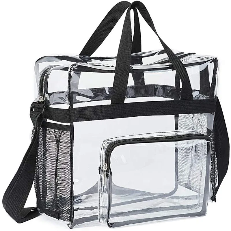 Прозрачен PVC дамски чанти за рамо Багаж с голям капацитет Преносима прозрачна чанта за съхранение за жени Чанти Дамска чанта Козметична . ' - ' . 2