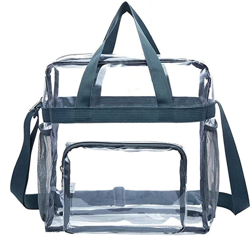 Прозрачен PVC дамски чанти за рамо Багаж с голям капацитет Преносима прозрачна чанта за съхранение за жени Чанти Дамска чанта Козметична . ' - ' . 3