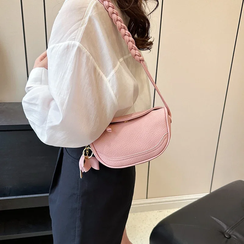 Горещи продажба на жените модни малки кожени Crossbody чанта дизайнер чанта луксозна чанта под мишниците рамо чанта Дамски пратеник чанта . ' - ' . 3