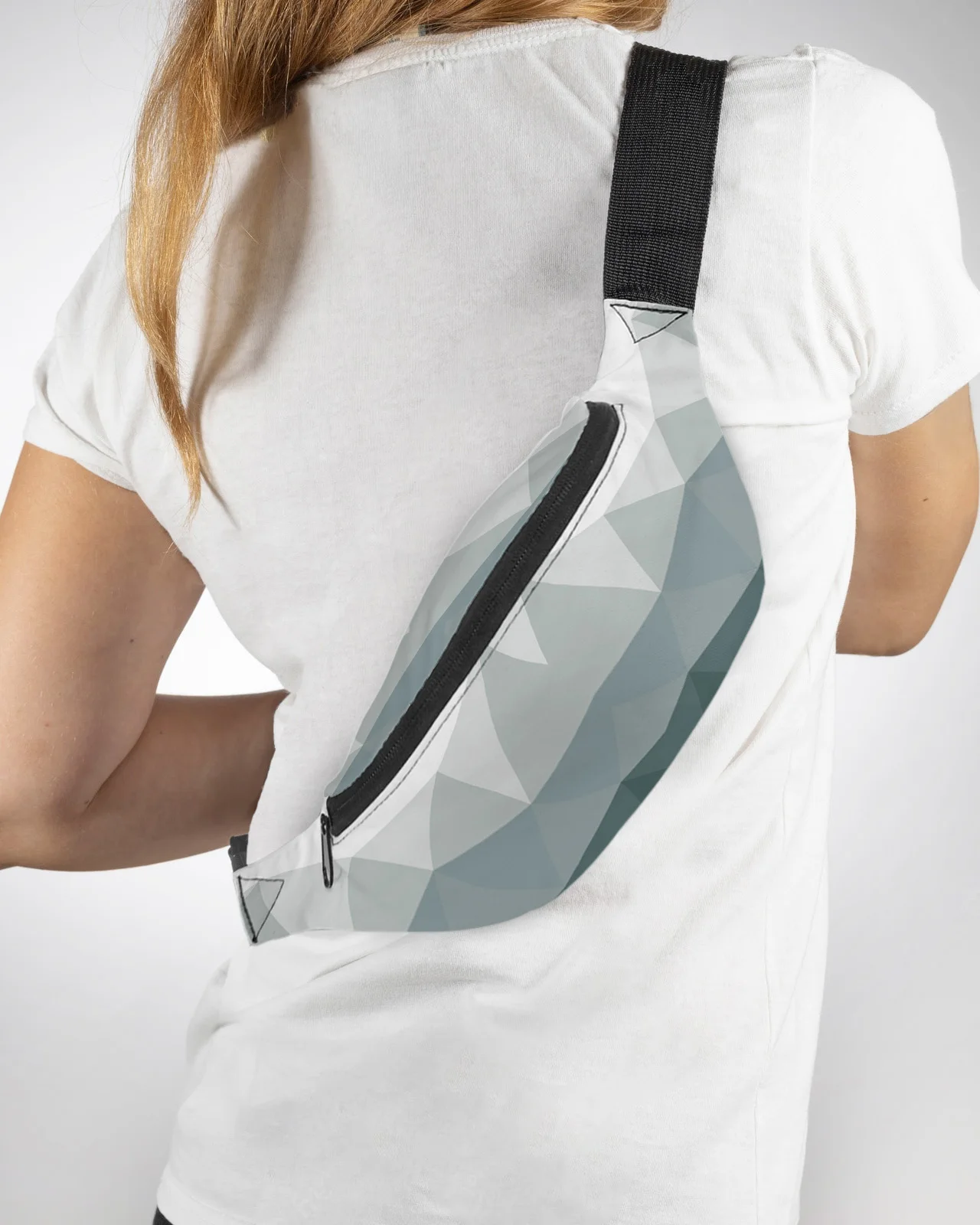 Геометрична мозайка триъгълник мъже жени талия чанта Фани пакет чанта голям телефон колан чанта портфейл торбичка водоустойчив банан хип чанти . ' - ' . 0