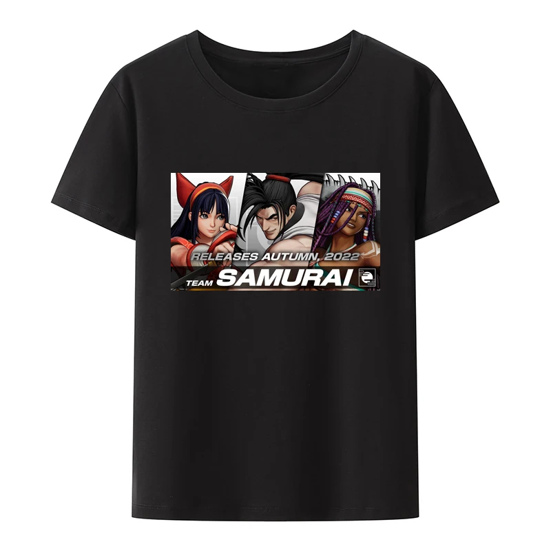 Game Samurai Shodown Characters Team Cotton T-shirts Anime Game Style Casual Men Clothing Humor Men's T-shirt Leisure Camisa . ' - ' . 1