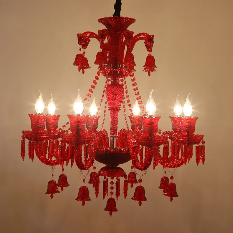 SOFITY луксозен стил кристал висулка лампа европейски свещ лампа изкуство хол ресторант спалня вила полилей . ' - ' . 2