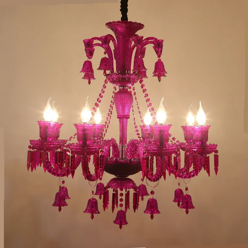 SOFITY луксозен стил кристал висулка лампа европейски свещ лампа изкуство хол ресторант спалня вила полилей . ' - ' . 3