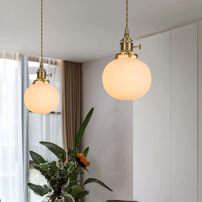 AFRA Модерна месингова висулка LED Nordic Creative Simply Ceramics Висяща лампа за домашна трапезария Спалня Нощно шкафче . ' - ' . 2