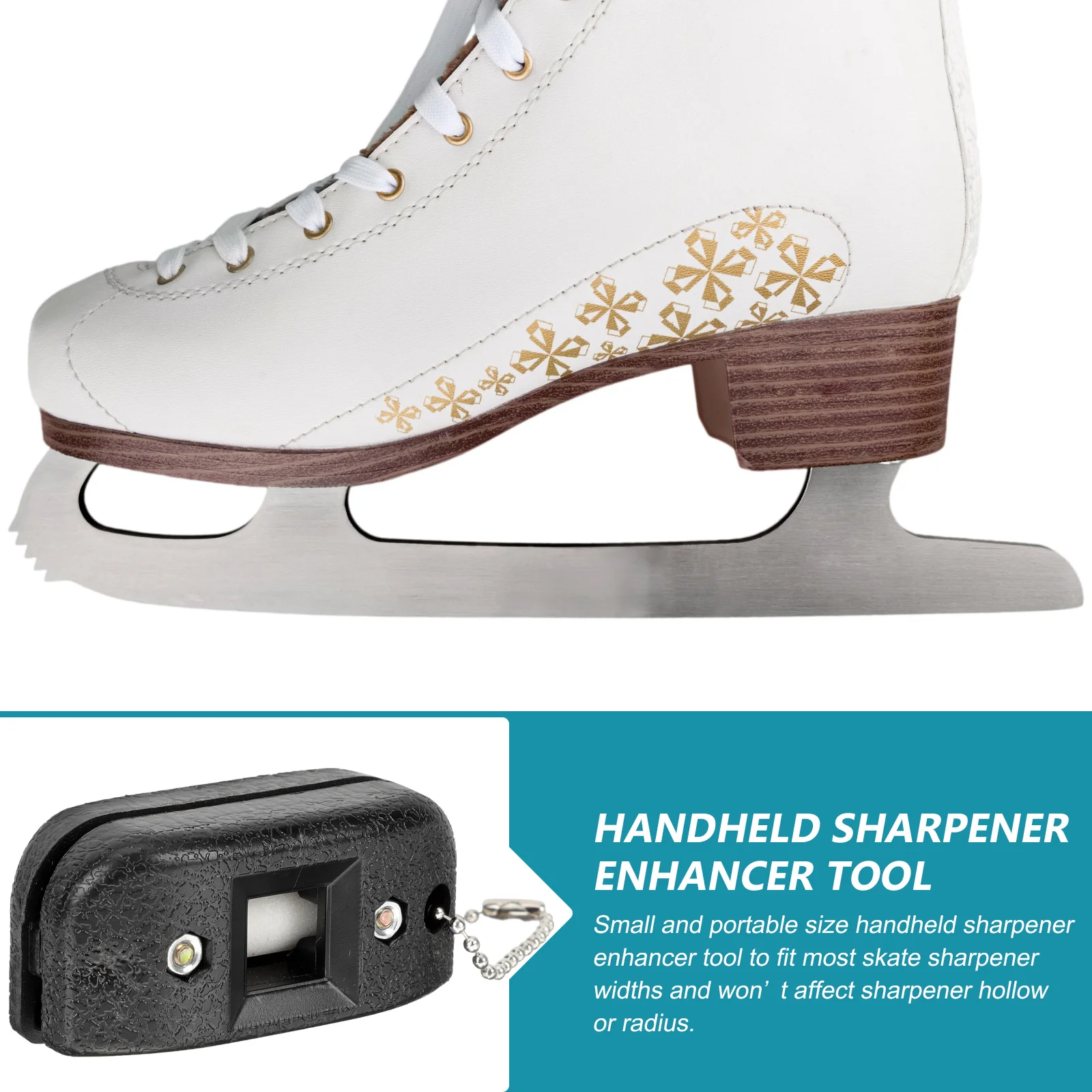 Малък скейт острилка Инструмент за заточване на кънки за лед Професионален точило за кънки за лед . ' - ' . 1
