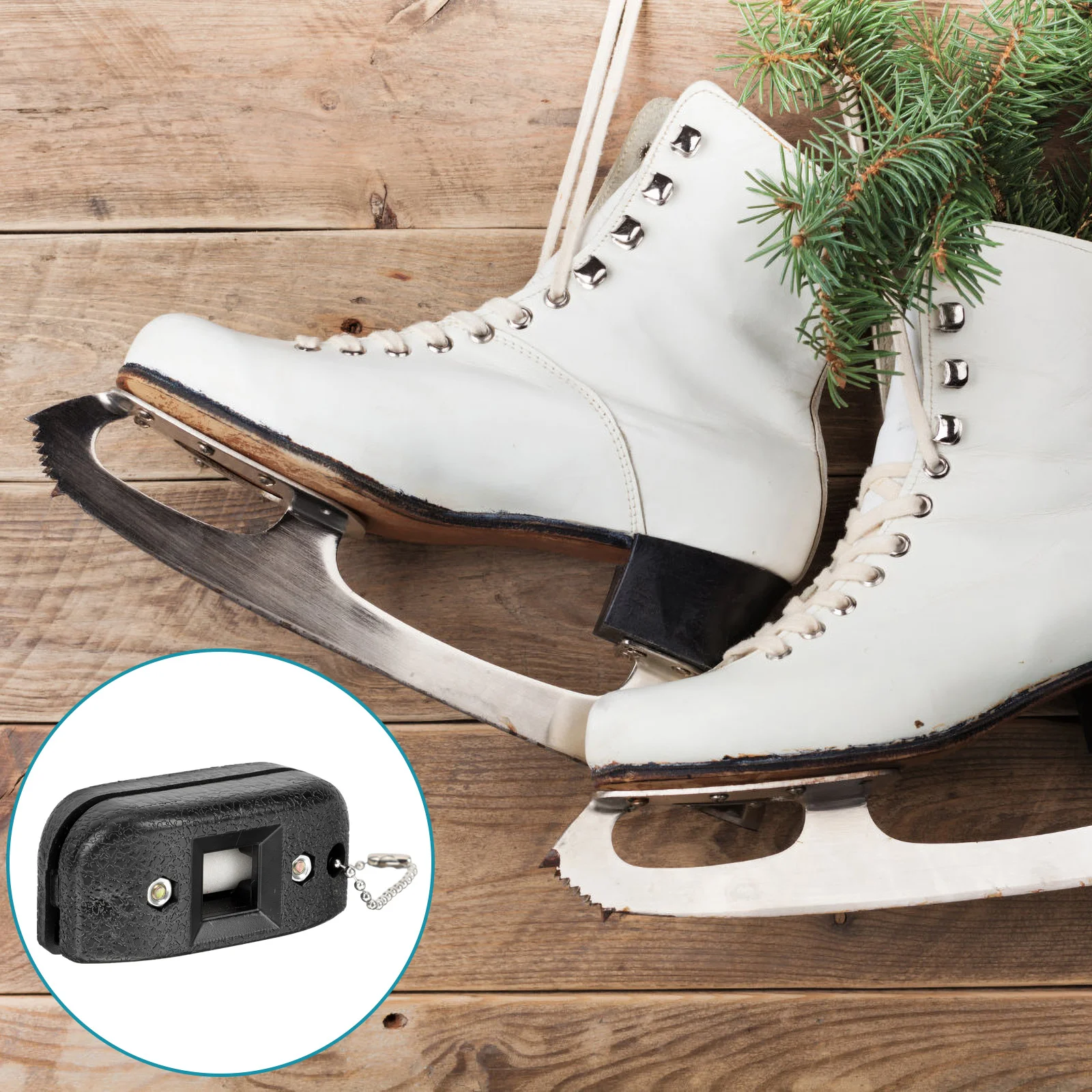 Малък скейт острилка Инструмент за заточване на кънки за лед Професионален точило за кънки за лед . ' - ' . 5