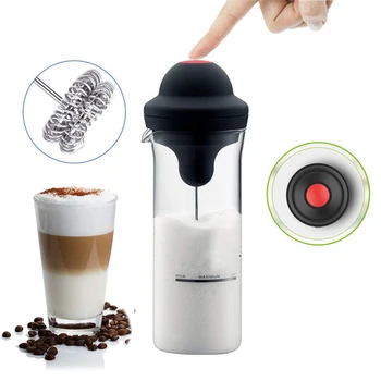 Автоматично мляко Frother електрически пенообразувател кафе пяна машина мляко шейк миксер батерия мляко Frother кана чаша за кухненски инструмент