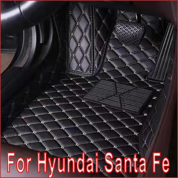 Автомобилни стелки за Hyundai Santa Fe TM 2013~2018 5-местни водоустойчиви подложки Автомобилни матови покрития Подове Alfombra Para Авто аксесоари за кола