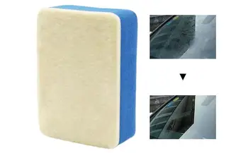  Висококачествена гъба за керамично покритие за кола Стъклено масло за почистване на филм Професионална четка за автоматично вълнено филц за предното стъкло