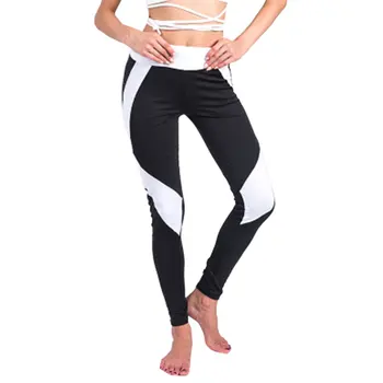Жени йога панталони мода пачуърк дишаща фитнес атлетичен клин разтеглив кльощава дънни панталони за фитнес спорт
