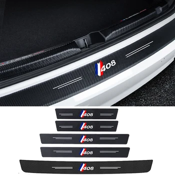 За Peugeot 408 лого кола интериор авто врата праг анти надраскване стикери лента филм задната багажника перваза подстригване водоустойчиви ваденки
