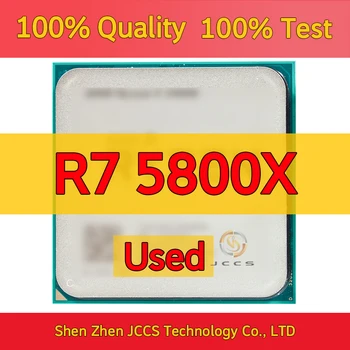 Използван Ryzen 7 5800X R7 5800X 3.8 GHz осемядрен процесор с 16 нишки 7NM L3=32M 100-000000063 Socket AM4