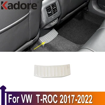 Интериорни аксесоари за Volkswagen T-Roc TROC 2017-2021 2022 Задна средна Anti-kick Scuff Plate стикери Броня Cover Trim