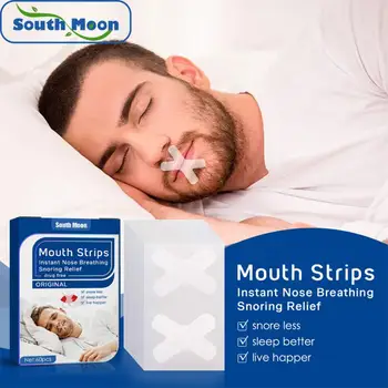 Ленти за сън Нежна лента за уста за по-добро дишане на носа Нощно дишане на спящата уста и силно хъркане 60/90/120PCS