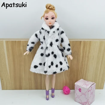Мляко крава мода кукла дрехи за кукла Барби тоалети зимно облекло облекло кукла рокля 1/6 BJD кукла аксесоари детска играчка