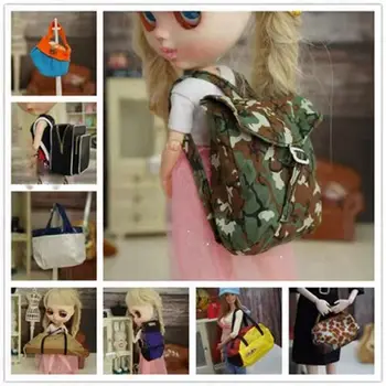 Мода 1/6 кукла аксесоари високо качество плат 10 стилове дама чанта чанта кукла чанта кукла аксесоари