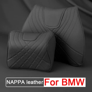  Облегалка за глава за кола NAPPA Кожена възглавница за врата на седалката Възглавница за лумбална опора на талията за BMW 1 3 5 7 Серия F20 F30 F31 F34 F10 F11 X1 X3 X5