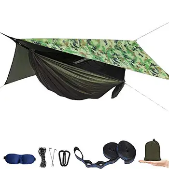 Открит мрежа против комари хамак палатка с водоустойчив балдахин тента комплект бързо отворен хамак преносим изскачащ прозорец