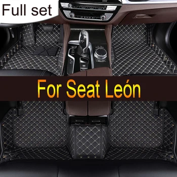 Подложка за кола за седалка León 5F 2013 ~ 2019 Водоустойчива лента Automotivo Para Carro Комплект автомобилни стелки Alfombra Para Auto Car Accessories