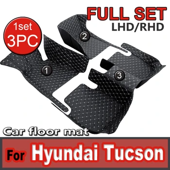 Стелки за кола за Hyundai Tucson 2006 2007 2008 2009 2010 2011 2012 2013 2014 Персонализирана авто подложка за крака автомобилна килим покритие