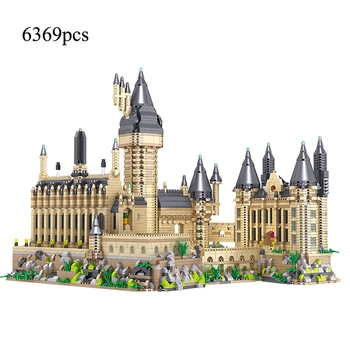Строителни играчки 6369Pcs Микро магия средновековен замък модел строителни блокове събрание град тухли за дете възрастни играчки подарък с