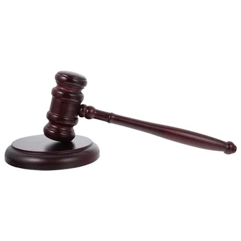 Съдебна зала чук комплект съдия чук дървени ръчно изработени търг звук кръг блок адвокат занаят