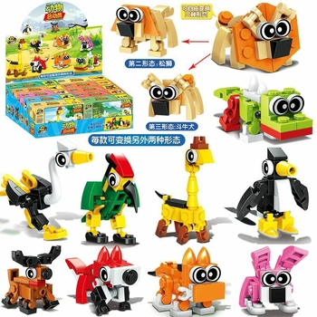 Творчески експерт Мини сладък животински модел градивен блок Пингвин тухли модел образователна събрание играчки рожден ден подарък за деца