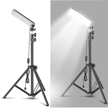 Триножник лампа къмпинг с открит регулируема светлина фотография за стойка селфи барбекю преносим телескоп пикник 