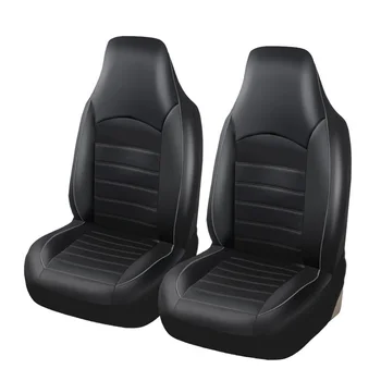 Универсална PU кожена предна седалка за кола покрива висока кофа столче за кола Cover Auto интериор за 308 CC за Ranger XLT 2001 за Opel